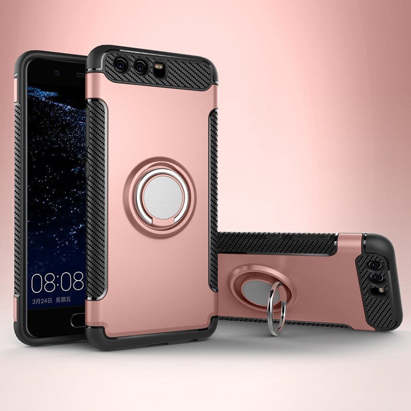 Case for Huawei P10 Plus Case Car Holder Magnetic Suction Bracket Cover For Huawei P10Plus Back Cover Ring Holder Stand