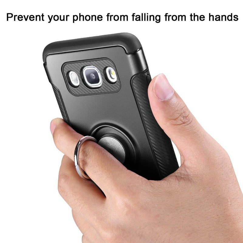 Case for Samsung Galaxy J3 J5 J7 2016 Case J510F J710F J320 Holder Stand Magnetic Suction Bracket Case 360 Ring Rotating