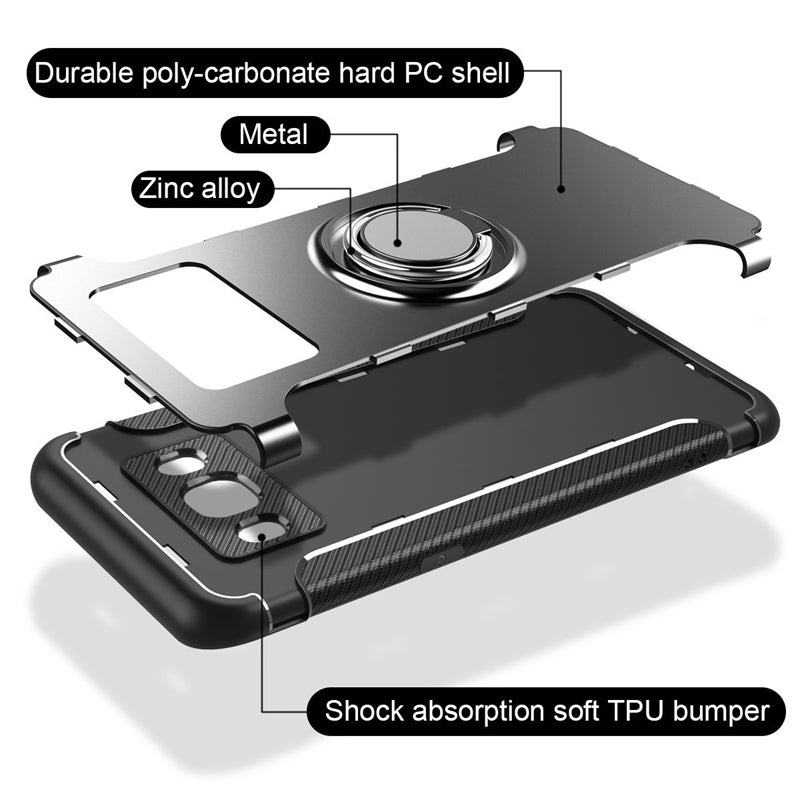 Case for Samsung Galaxy J3 J5 J7 2016 Case J510F J710F J320 Holder Stand Magnetic Suction Bracket Case 360 Ring Rotating