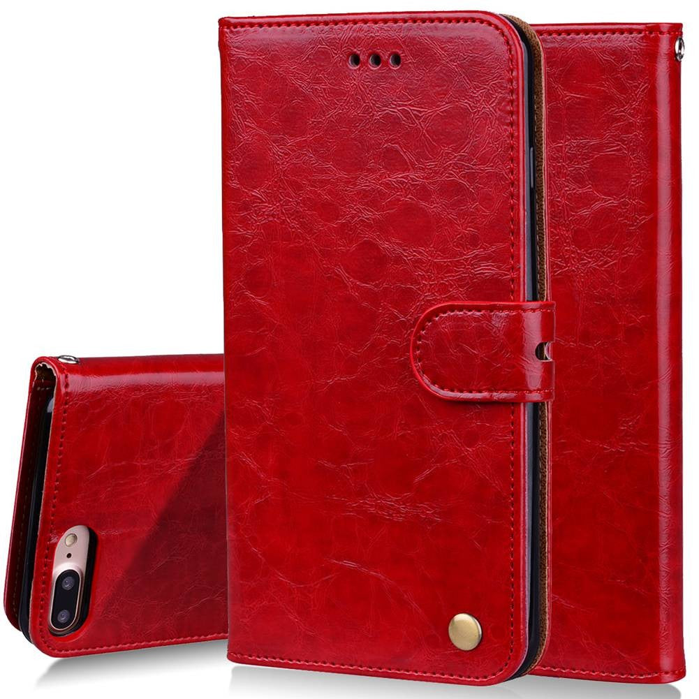 Case For iPhone 8 Plus Case Cover PU Leather Wallet Case Card Holder Stand Cover for iPhone 8Plus Flip Case Cover Bags