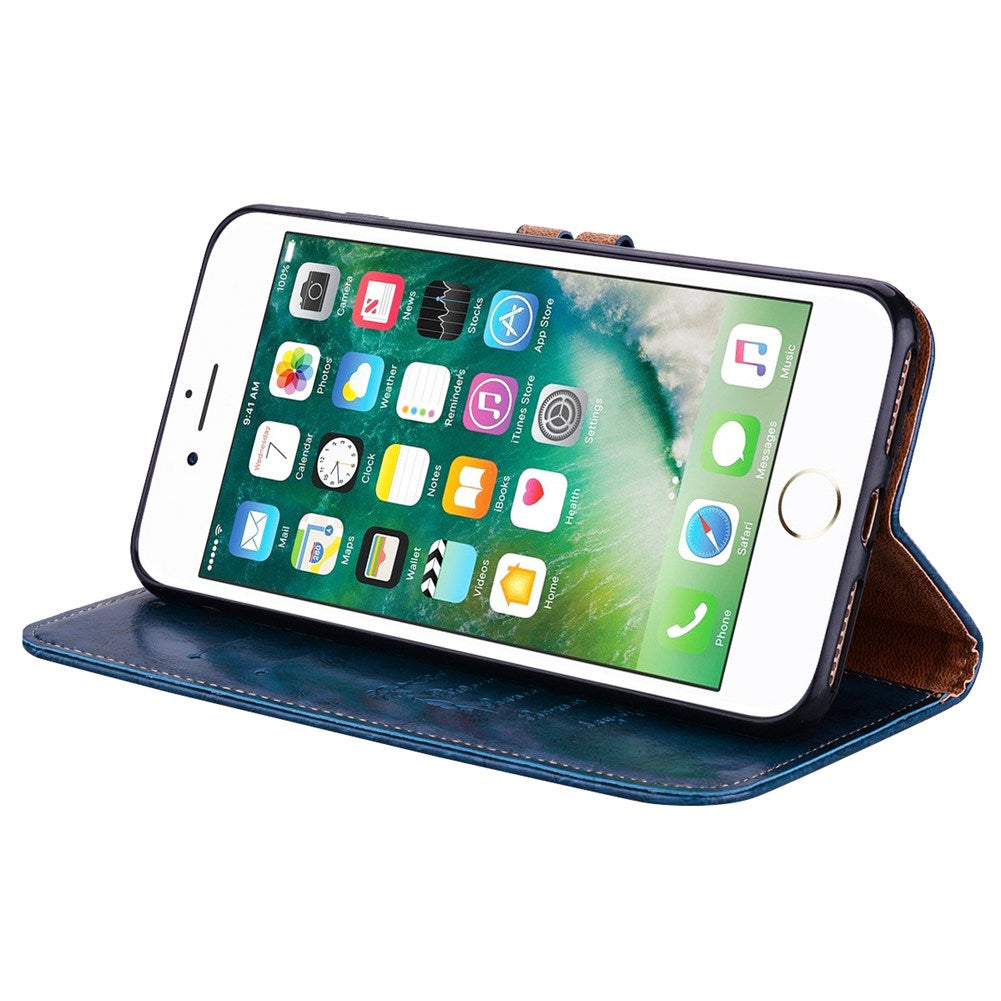 Case For iPhone 8 Plus Case Cover PU Leather Wallet Case Card Holder Stand Cover for iPhone 8Plus Flip Case Cover Bags