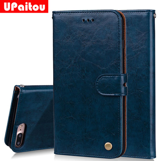 Case For iPhone 8 Plus Case Cover PU Leather Wallet Case Card Holder Stand Cover for iPhone 8Plus Flip Case Cover Bags