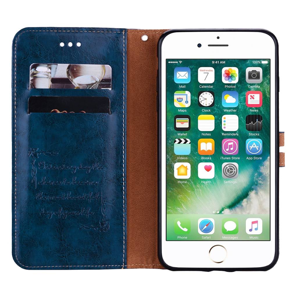 Case For iPhone 8 Plus Case Cover PU Leather Wallet Case Card Holder Stand Cover for iPhone 8Plus Flip Case Cover Bags