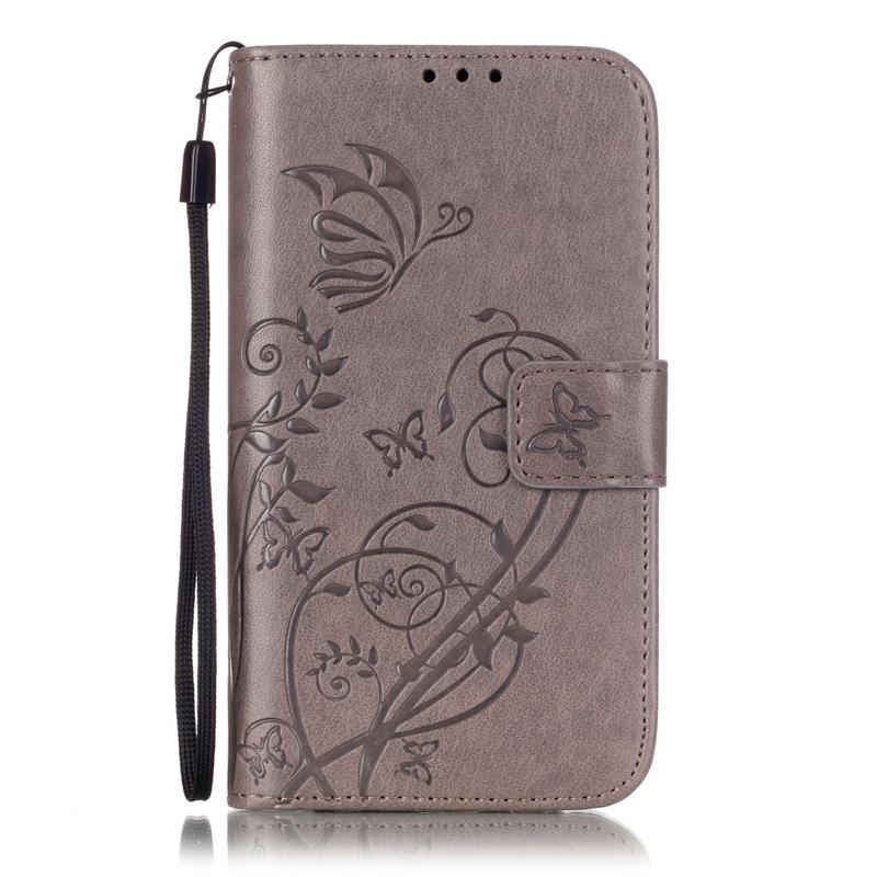 For Samsung J5 Fashion 3D Embossing Flower Leather Flip Case for Samsung Galaxy J5 2015 J500F J500FN J500M Wallet Case