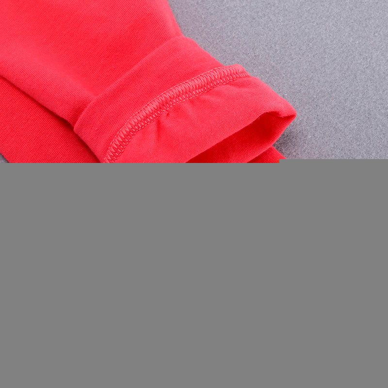 Baby Boys Spring Red Clothing Set Infant Floral Hoodies Shirt Newborn Babies Striped Sweatshirt Bebe Outfit KS-076