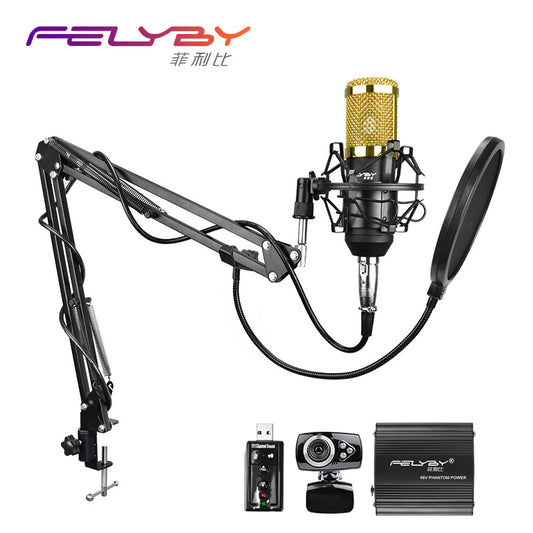 bm 800 Microphones capacitor professional audio condensing microphone computer 48 v phantom power sound card usb camera