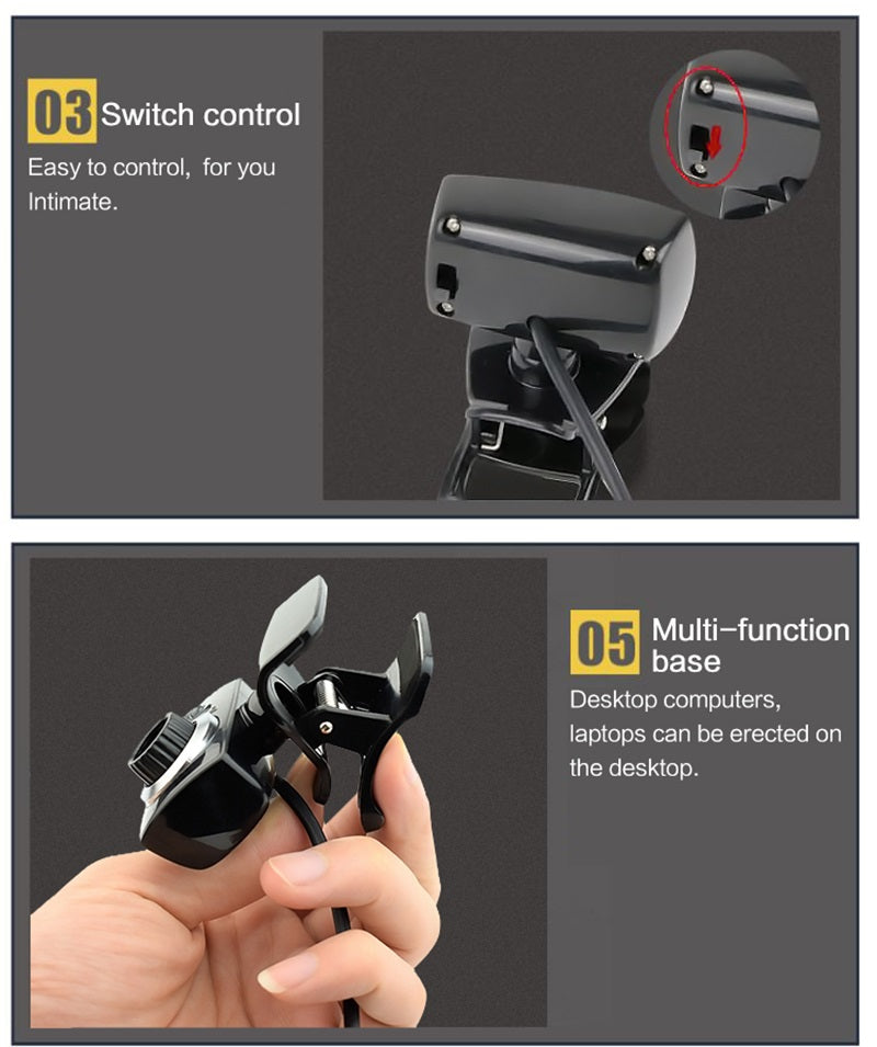 PC Camera Universal Plug Play No Driver Required web camera 3 Megapixel USB 2.0 Webcam 3 LED Lighting Family video