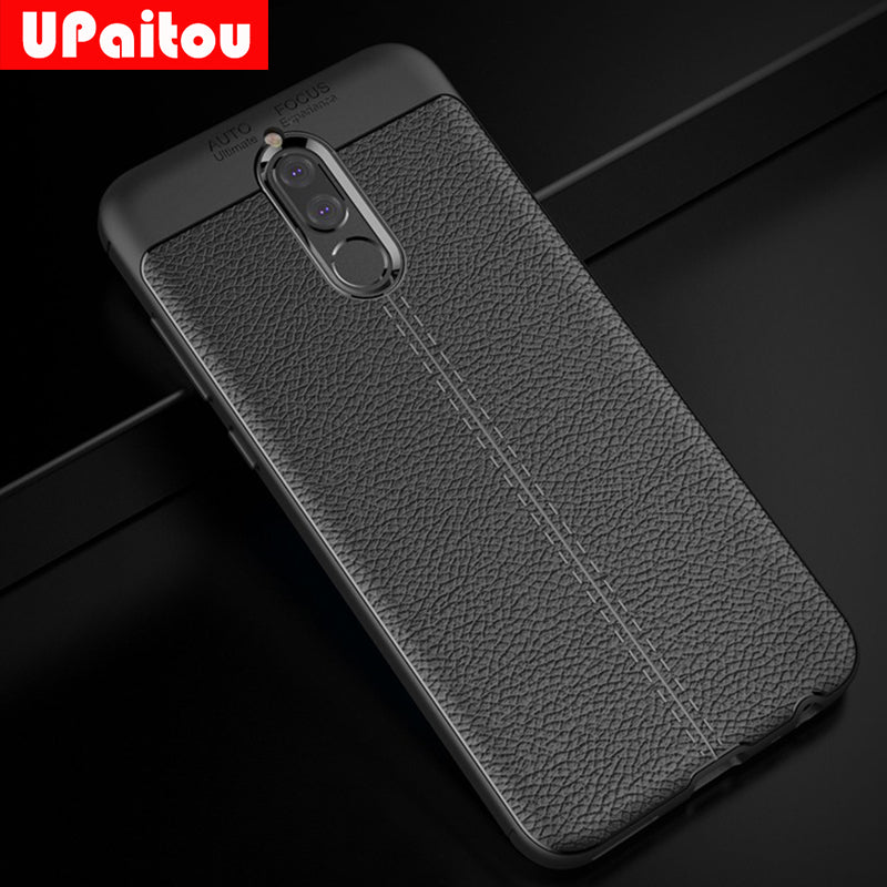 Luxury TPU Case for Huawei Nova 2i / Mate 10 Lite G10 Leather Texture Silicone Back Cover for Huawei Mate 10 Lite Case