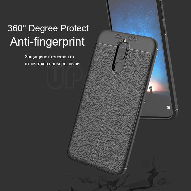Luxury TPU Case for Huawei Nova 2i / Mate 10 Lite G10 Leather Texture Silicone Back Cover for Huawei Mate 10 Lite Case