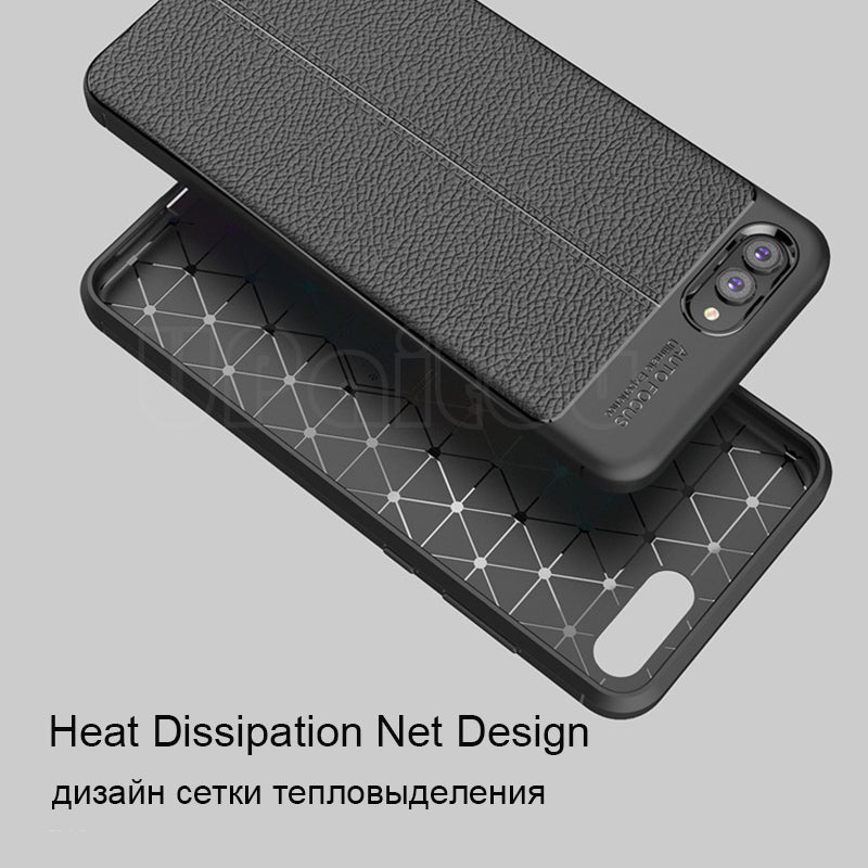 Luxury TPU Case for Huawei Nova 2S Leather Texture Silicone Back Cover for Huawei Nova 2S 2 S Case
