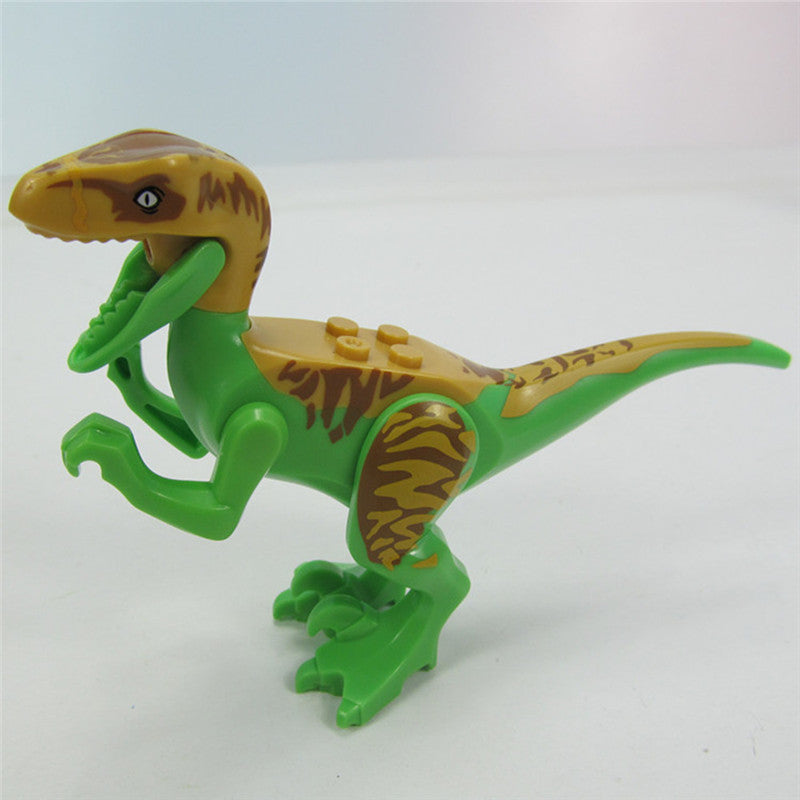 8pcs/lot Jurassic World Dinosaur DIY Toy 3D Tyrannosaurus Rex Kids Animal Building Blocks Puzzle Toys TY-002