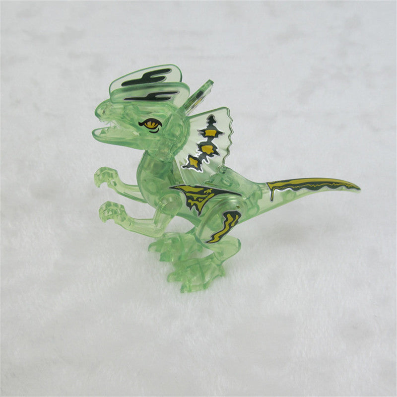 6pcs/lot 3D Dinosaur Puzzle DIY Building Blocks Toys Transparent Animal Model Toys Kids Gifts TY-003