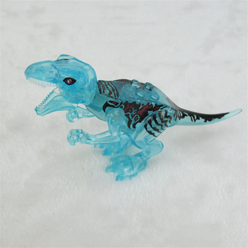 6pcs/lot 3D Dinosaur Puzzle DIY Building Blocks Toys Transparent Animal Model Toys Kids Gifts TY-003