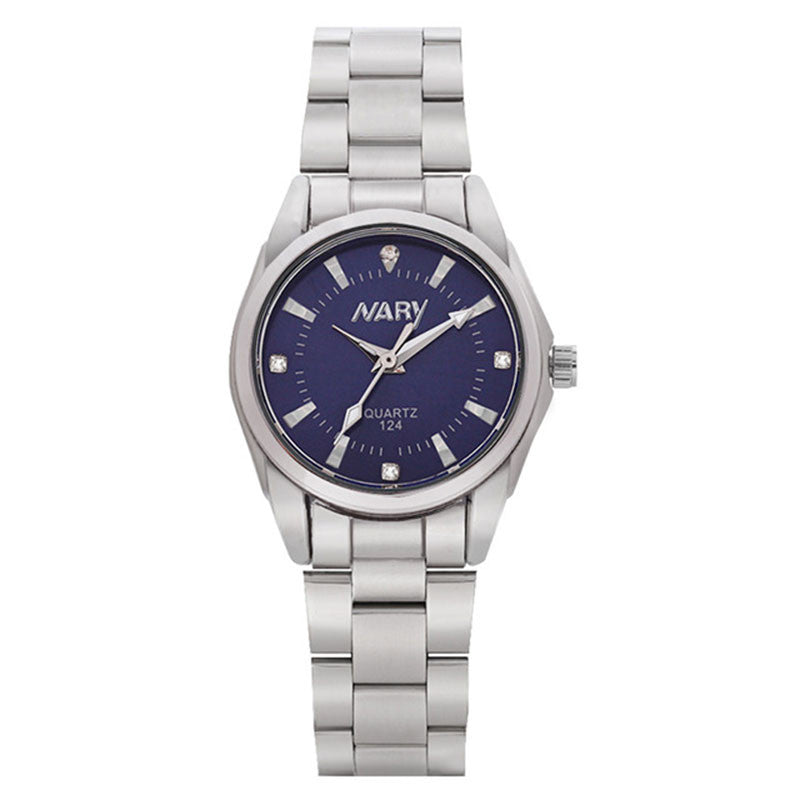 NARY New Fashion watch women's Rhinestone quartz watch Casual waterproof Stainless steel watch women fashion Dress watches N124