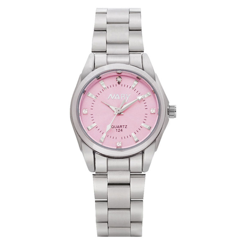 NARY New Fashion watch women's Rhinestone quartz watch Casual waterproof Stainless steel watch women fashion Dress watches N124