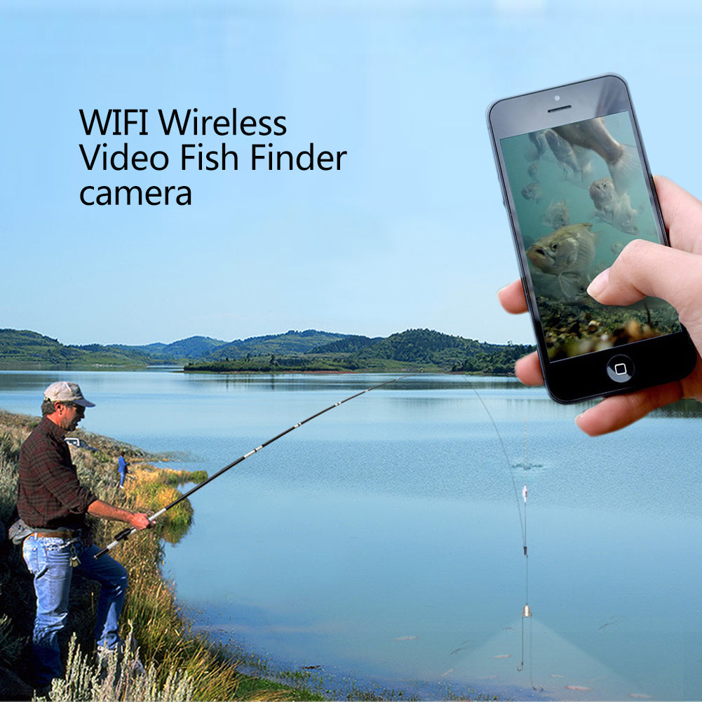 V4 Underwater fish finder camera 1080P 140 degree wifi fish mini camera provides convenient deep fish finder for lake fish
