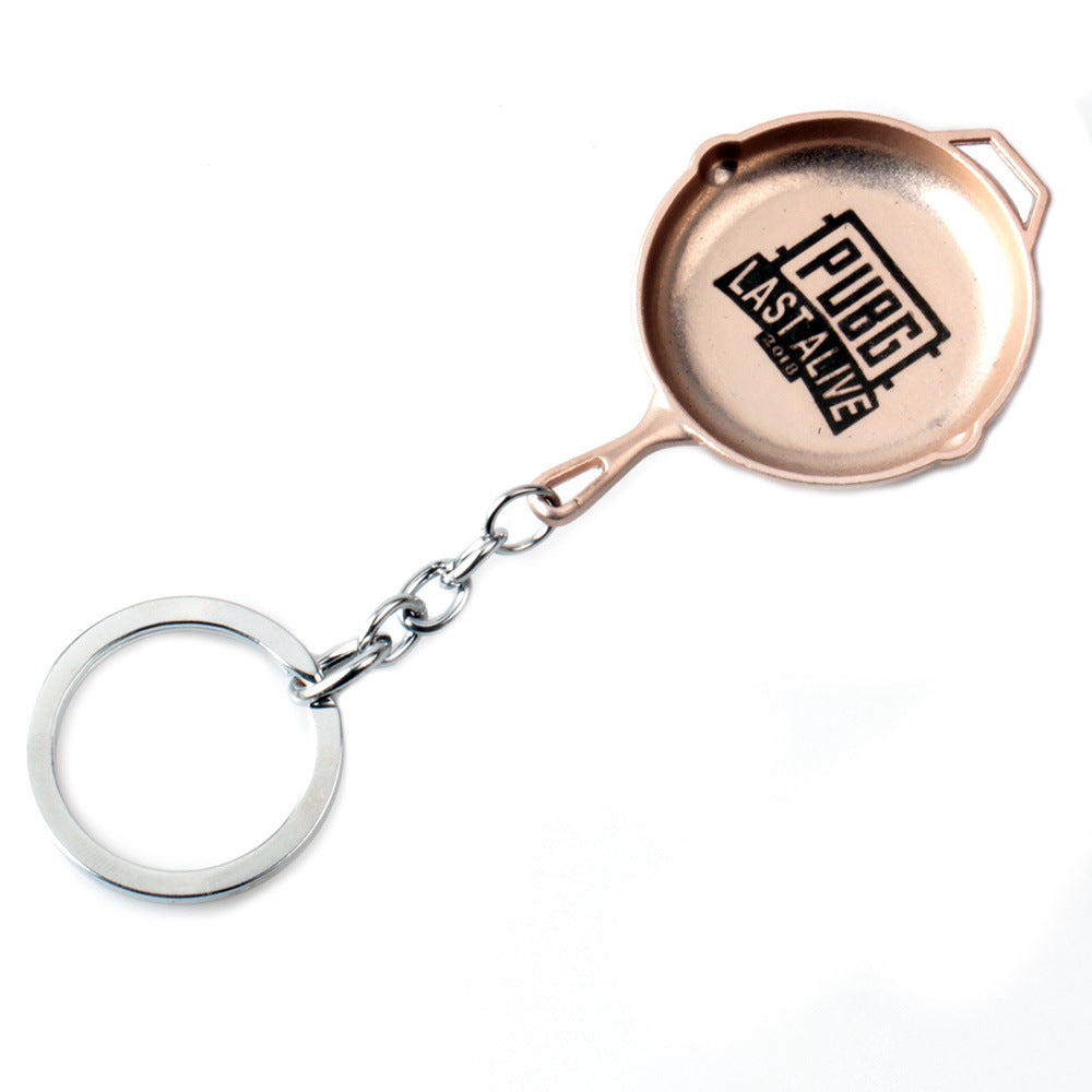 Game Playerunknown's Battlegrounds Pan Choker Necklace PUBG Last Alive Logo Keyring Souvenir Jewelry For Fans Gift