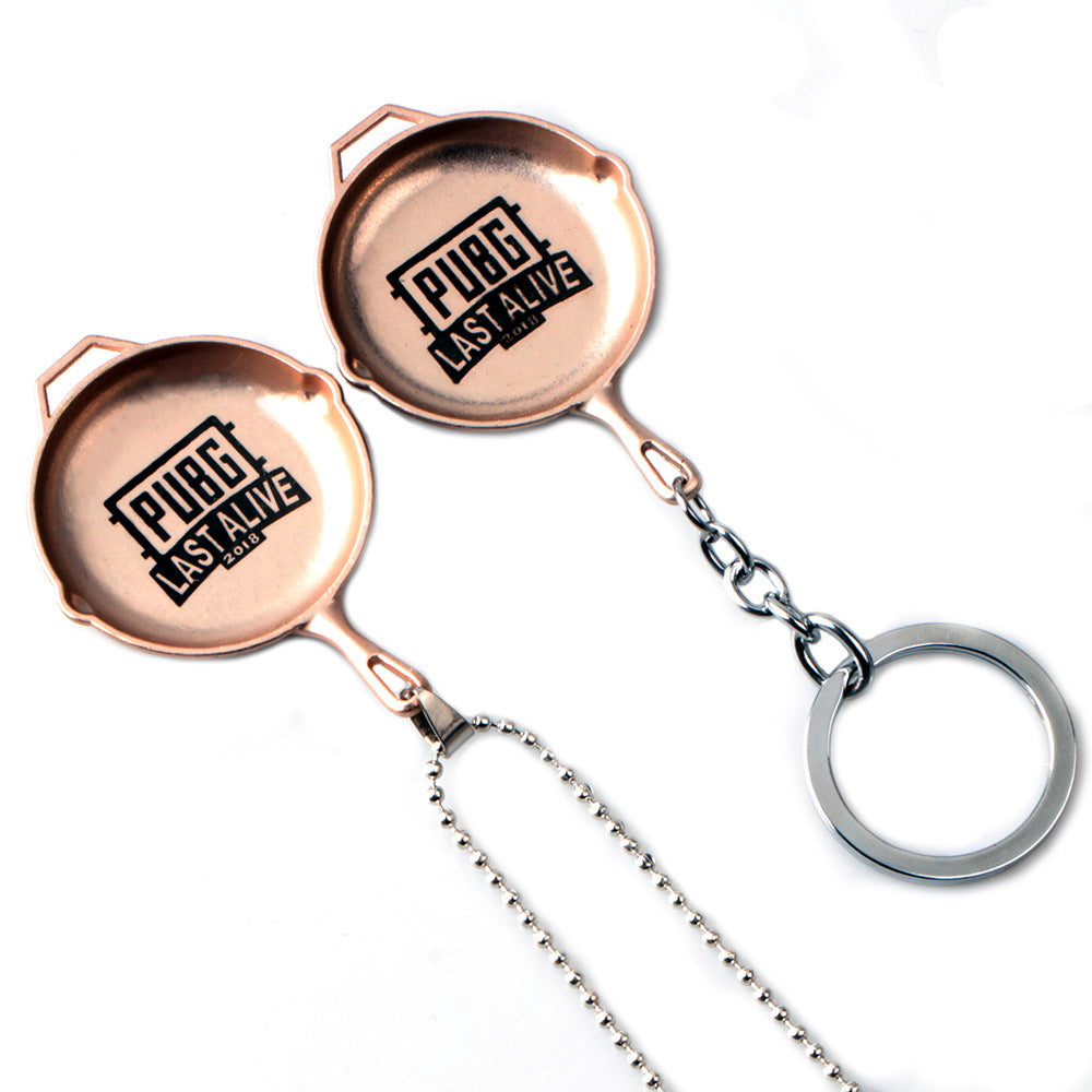 Game Playerunknown's Battlegrounds Pan Choker Necklace PUBG Last Alive Logo Keyring Souvenir Jewelry For Fans Gift