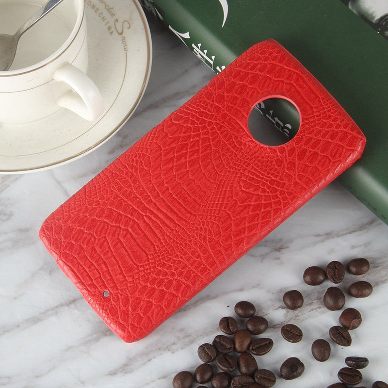 for Motorola Moto X4 Case Luxury Crocodile Print Leather Cases Back Cover for Motorola Moto X 4th XT1900 Phone Bag Coque