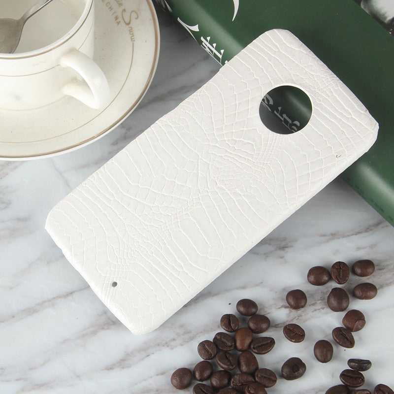 for Motorola Moto X4 Case Luxury Crocodile Print Leather Cases Back Cover for Motorola Moto X 4th XT1900 Phone Bag Coque