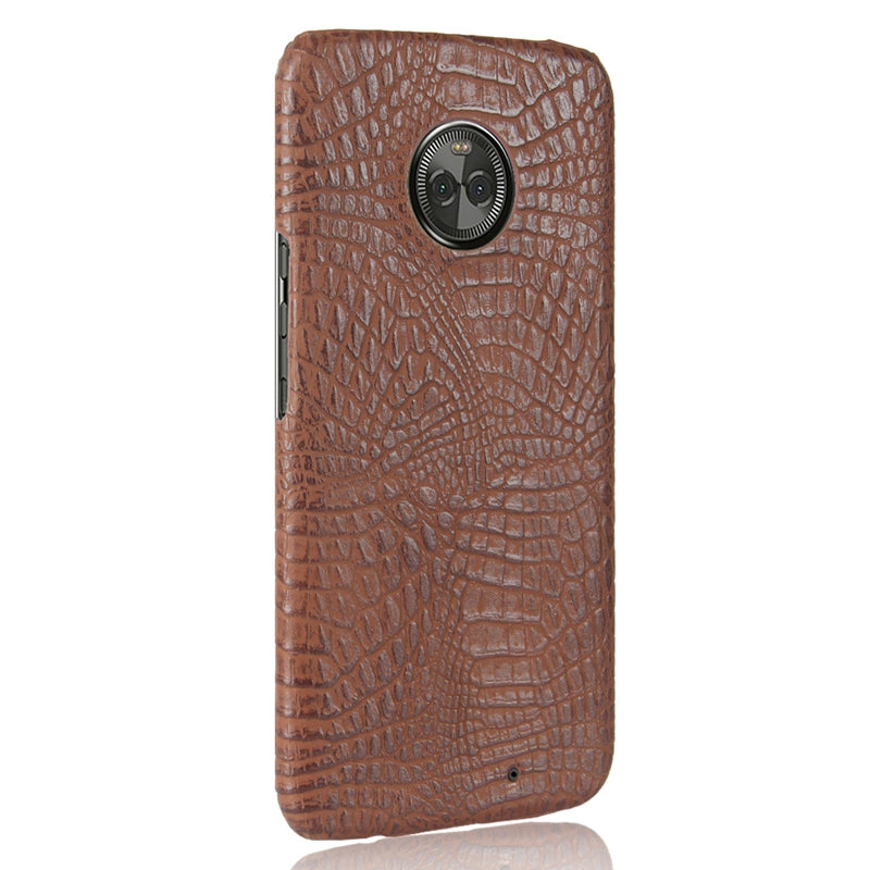 for Motorola Moto X4 Case Luxury Crocodile Print Leather Cases Back Cover for Motorola Moto X 4th XT1900 Phone Bag Coque
