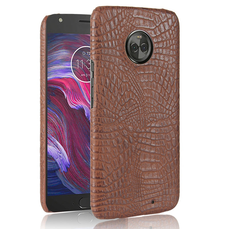 for Motorola Moto X4 Case Luxury Crocodile Print Leather Cases Back Cover for Motorola Moto X 4th XT1900 Phone Bag Coque