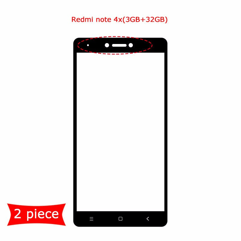 2 piece Xiaomi redmi note 4x(3GB-32GB) Curved Surface Soft Edge HD Tempered Glass Film Full Cover Screen Protector?