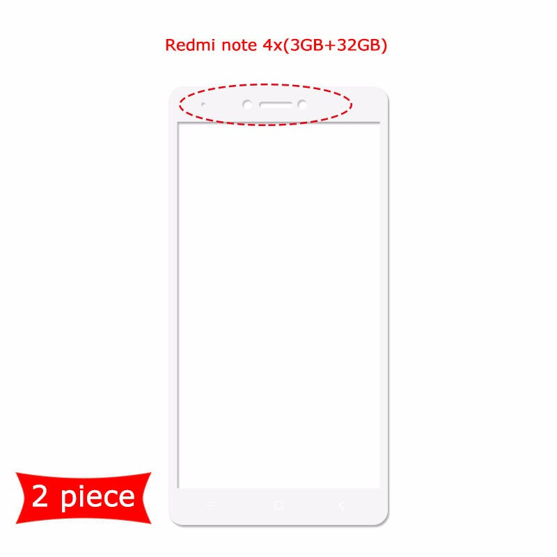 2 piece Xiaomi redmi note 4x(3GB-32GB) Curved Surface Soft Edge HD Tempered Glass Film Full Cover Screen Protector?