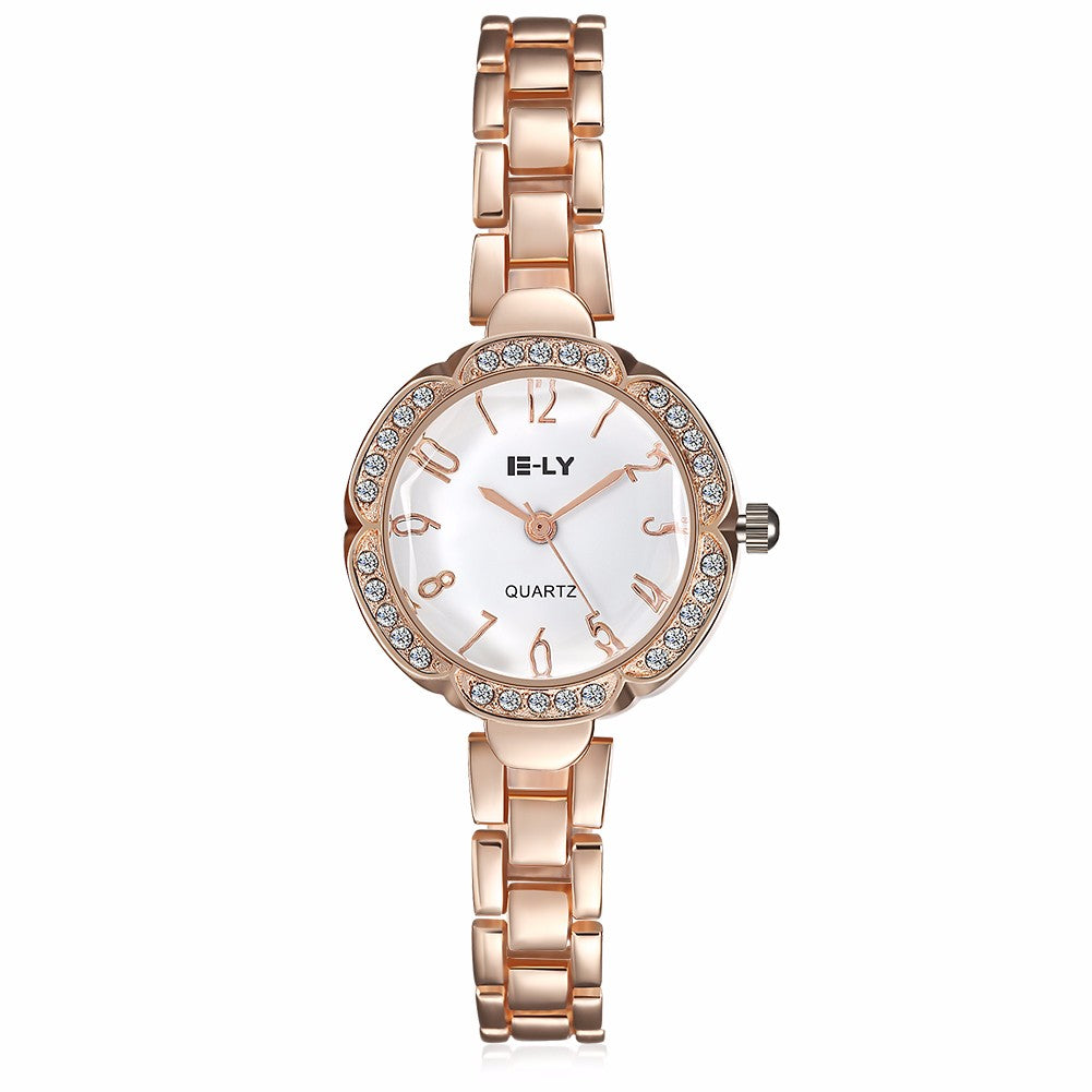 Watch series fashionable ladies fashion new watch steel band.