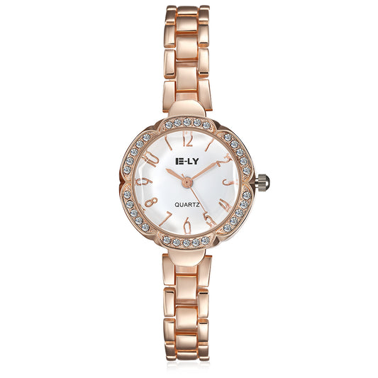 Watch series fashionable ladies fashion new watch steel band.