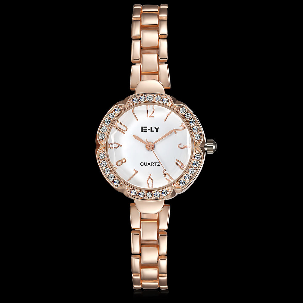 Watch series fashionable ladies fashion new watch steel band.