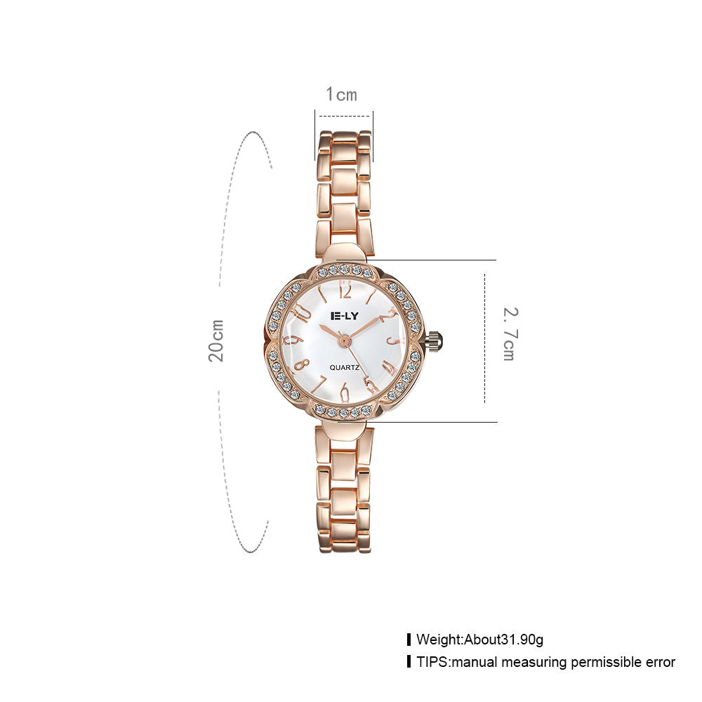 Watch series fashionable ladies fashion new watch steel band.