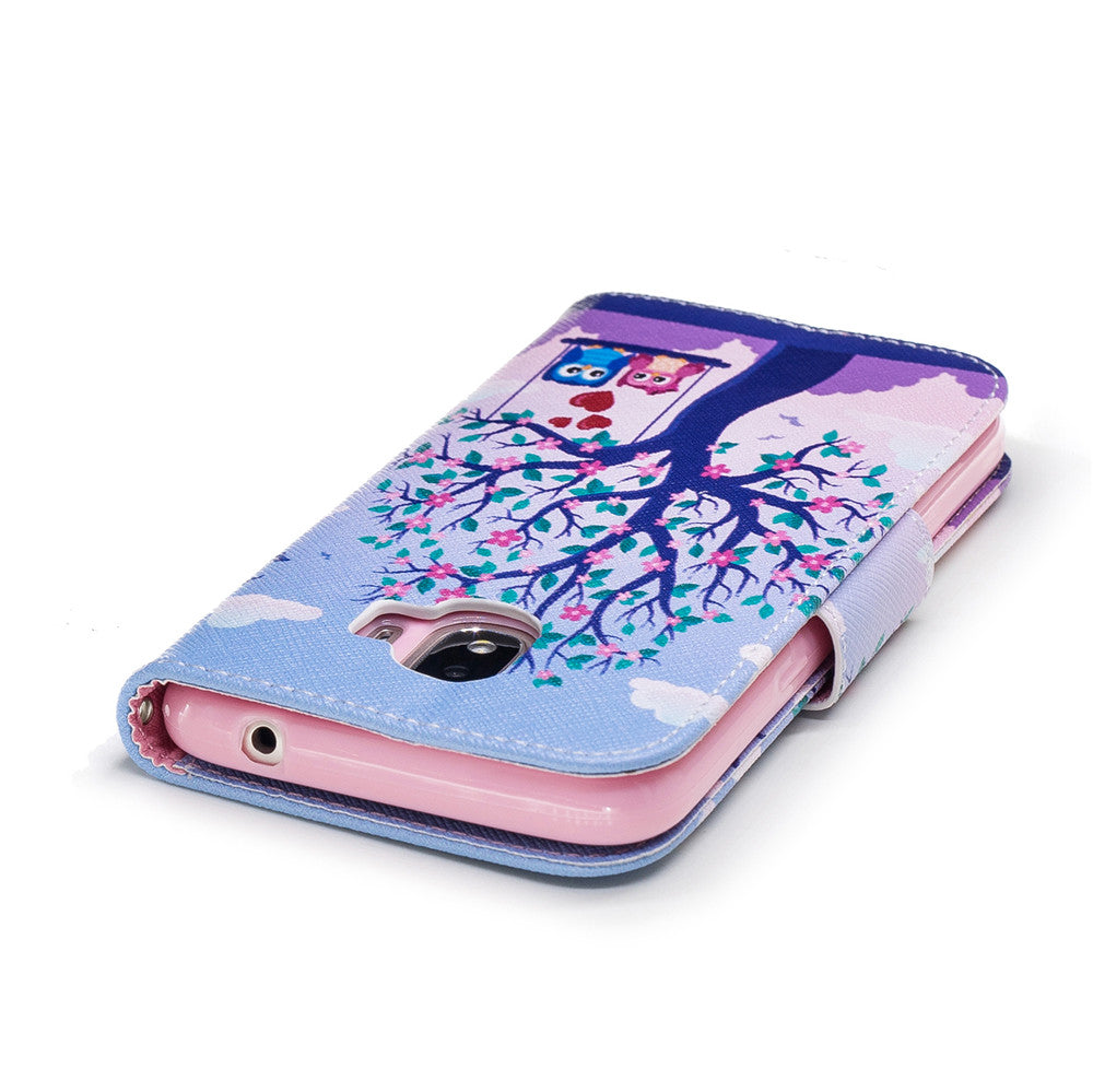 Samsung Galaxy J2 Pro Case Printing Leather Flip Wallet Magnetic Cover with Back Holder