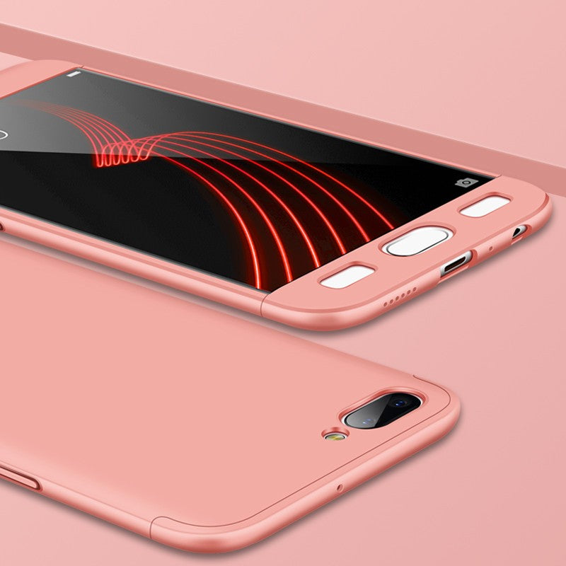 360 Degree Full Cover Red Cases For OPPO R11 Plus (6.0inch) Case 3 in 1 Hard PC Coque Case Cover For OPPO R11 Plus Case