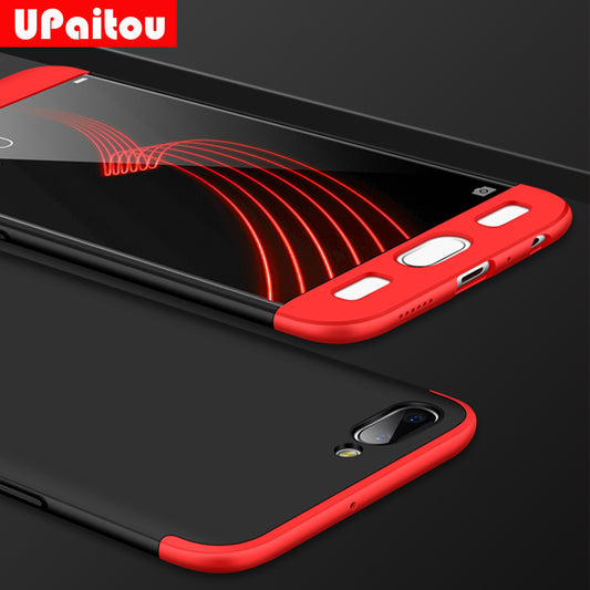 360 Degree Full Cover Red Cases For OPPO R11 Plus (6.0inch) Case 3 in 1 Hard PC Coque Case Cover For OPPO R11 Plus Case