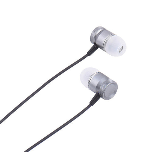 Universal Metal Bass In-ear Headphone Universal Running Surround Sound Earphone with Microphone