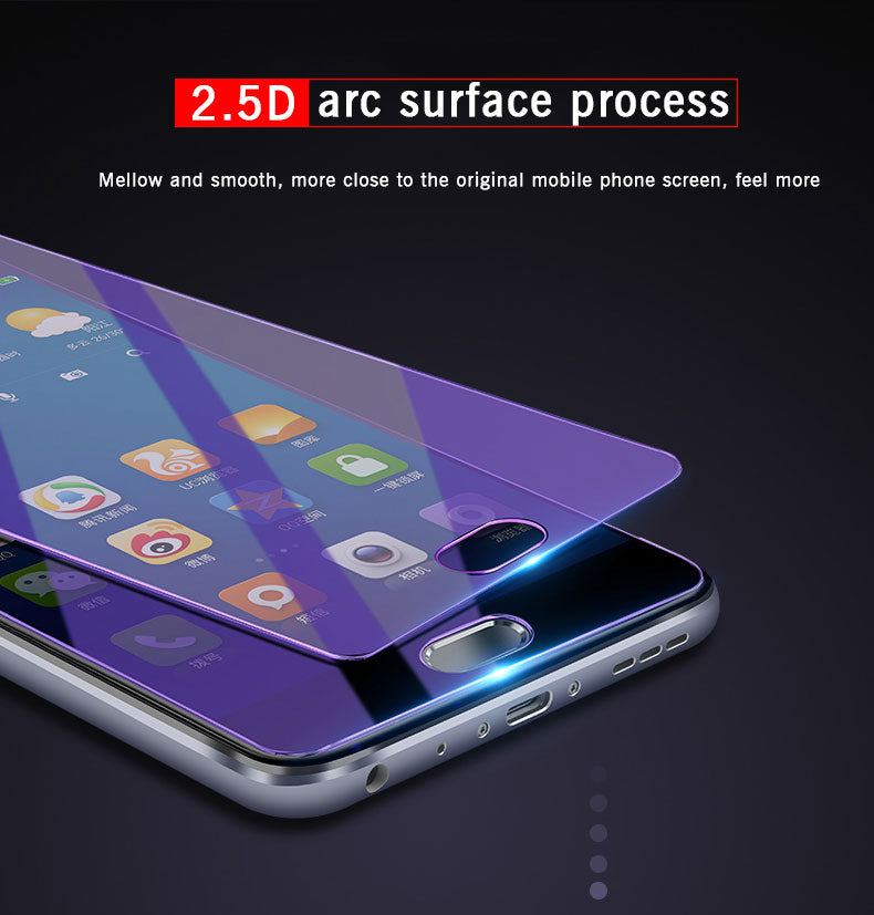 Ultra-thin HD Anti Blue Light Full Screen Tempered Glass Film For Xiaomi mi 6 5 5c 5x 5s Plus 4s max mix 2 Screen Protector