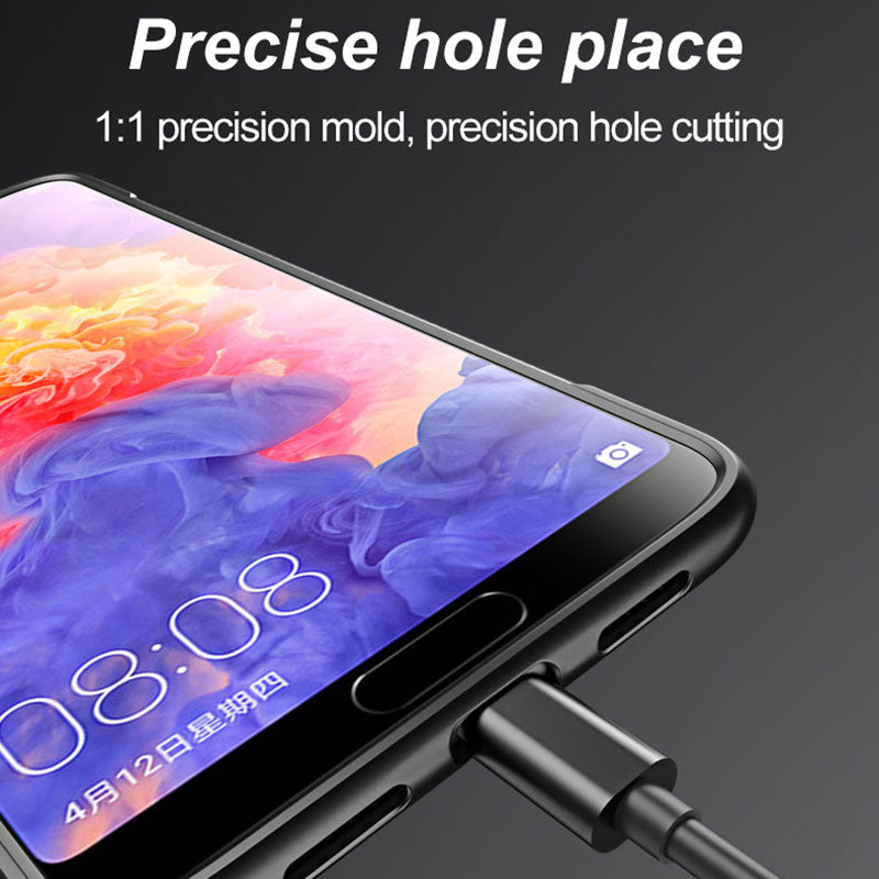 Ring Holder Phone Cases For Huawei P20 case Luxury Ultra Thin Matte Car Magnetic Holder Silicone Cover