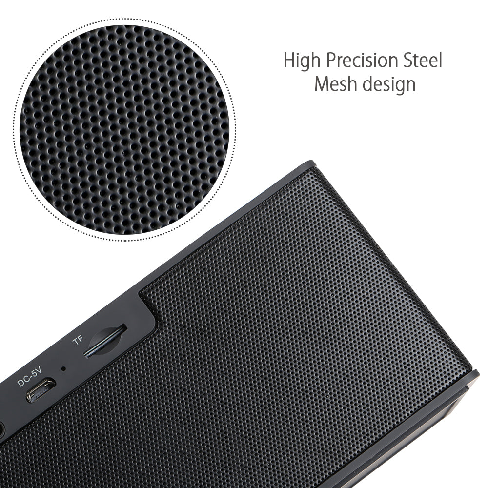 Portable Bluetooth Speaker Receiver Super Bass Wireless Speaker for Phone Computer Support TF FM Alarm Clock