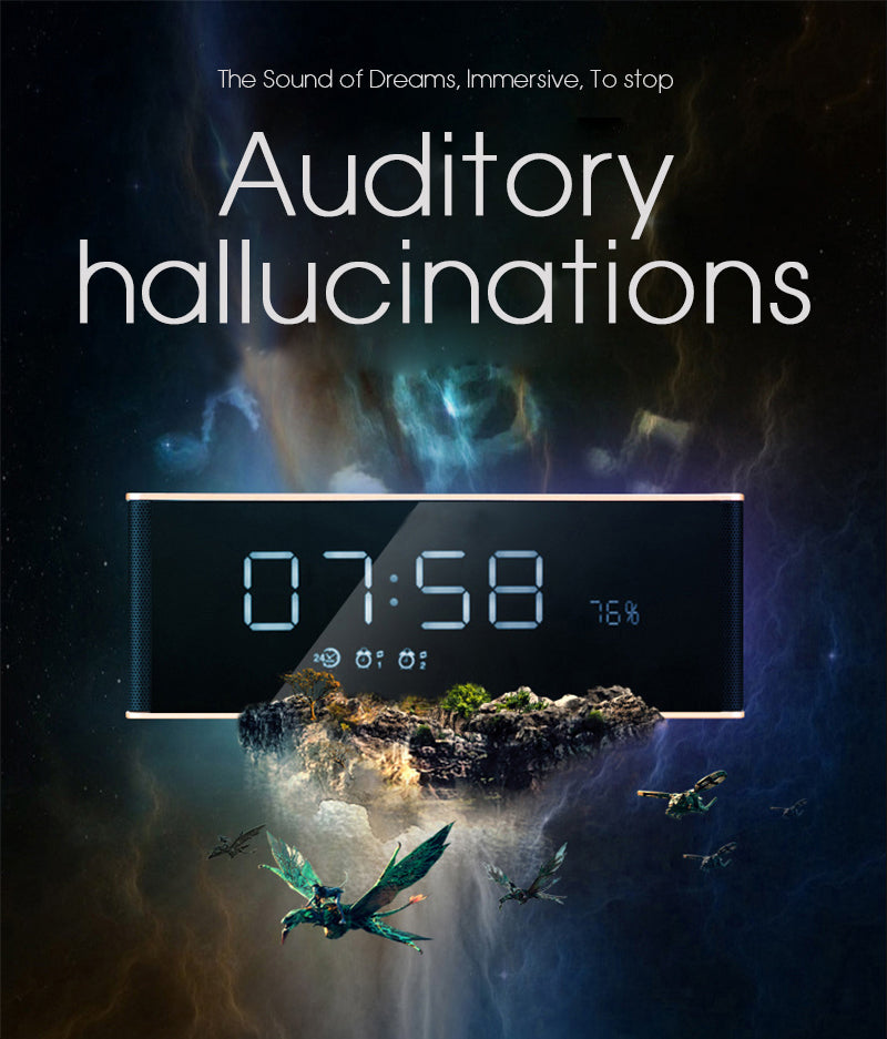 Portable Bluetooth Speaker Receiver Super Bass Wireless Speaker for Phone Computer Support TF FM Alarm Clock