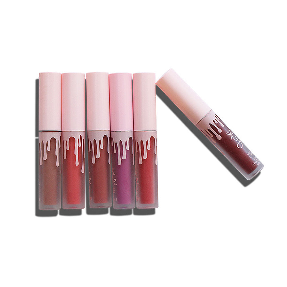 Waterproof Mini Liquid Lipstick Set Nude Gloss Lip Matte Velvet Makeup Cosmetics