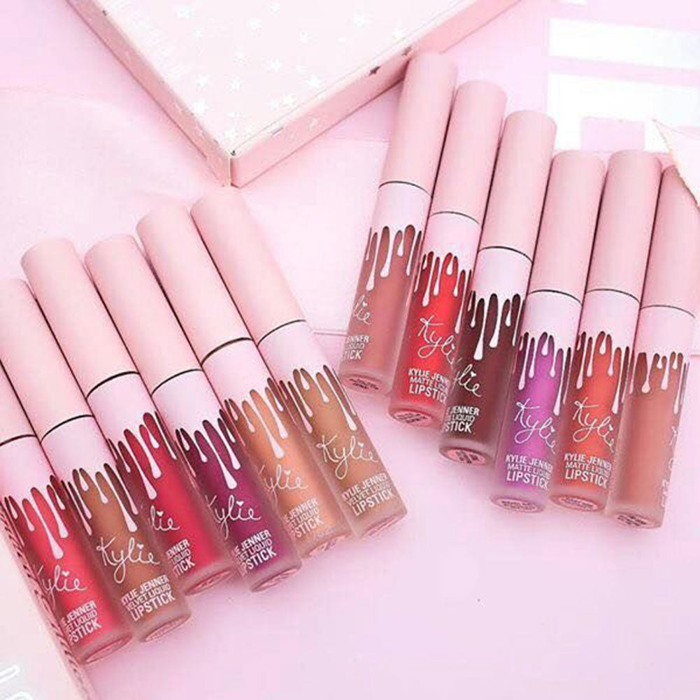 Waterproof Mini Liquid Lipstick Set Nude Gloss Lip Matte Velvet Makeup Cosmetics