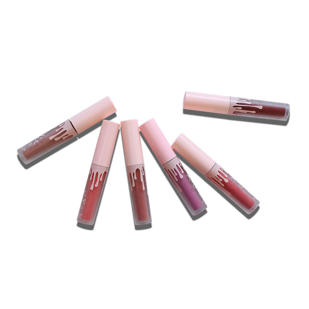 Waterproof Mini Liquid Lipstick Set Nude Gloss Lip Matte Velvet Makeup Cosmetics