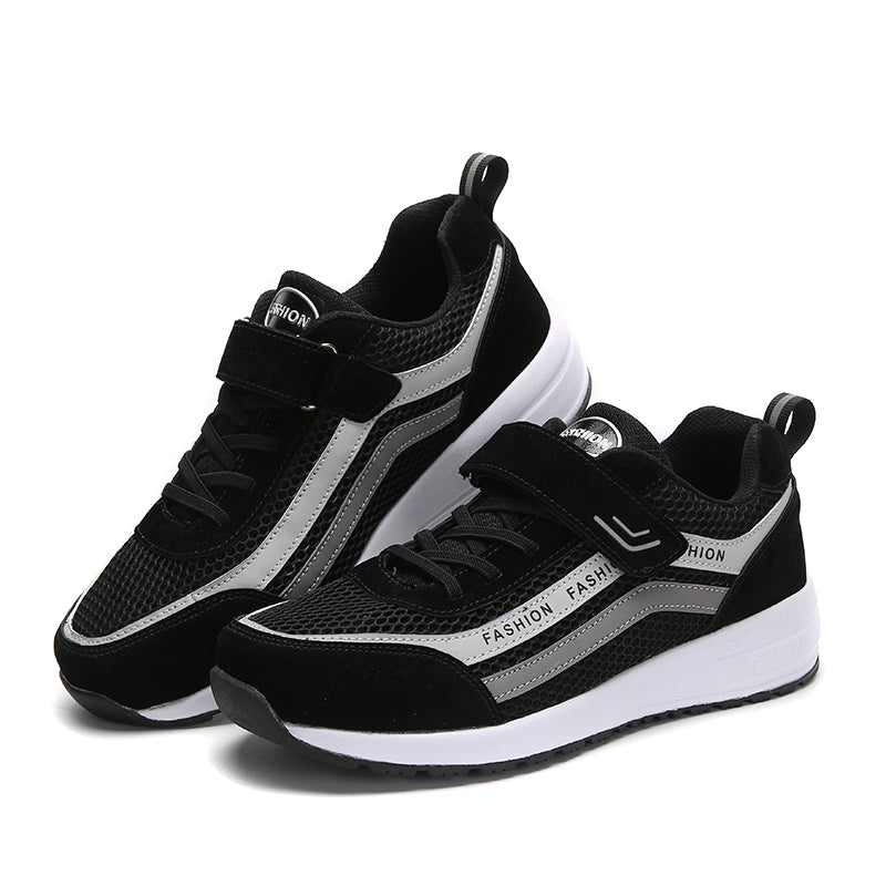 Men's Breathable Mesh Climbing Outdoor Sports Athletics Hiking Trekking Trail Running Shoes BLACK BLUE