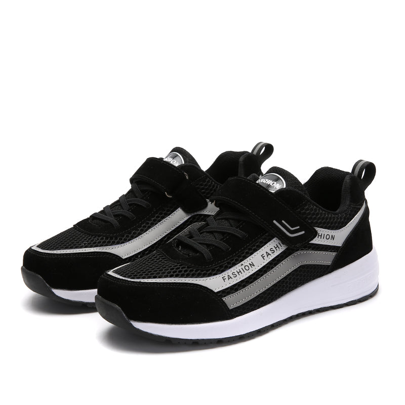 Men's Breathable Mesh Climbing Outdoor Sports Athletics Hiking Trekking Trail Running Shoes BLACK BLUE