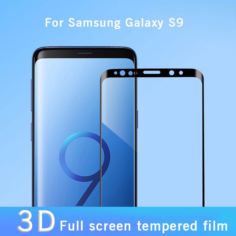 ? (2 Piece) 3D tempered glass film For Samsung S9 Plus tempered film full screen arc edge tempered Screen