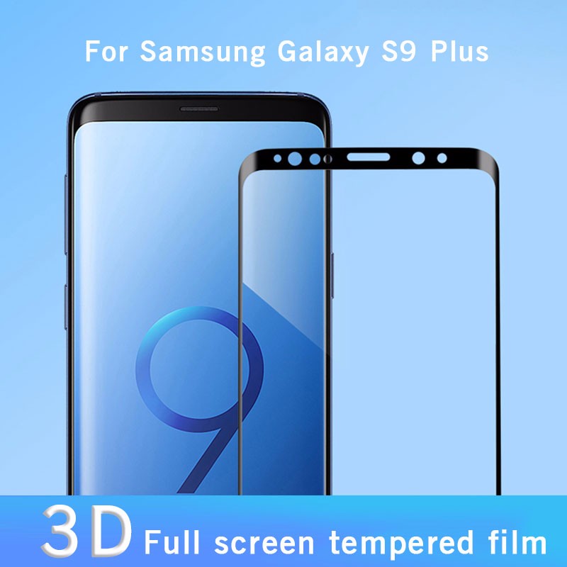 ? (2 Piece) 3D tempered glass film For Samsung S9 Plus tempered film full screen arc edge tempered Screen