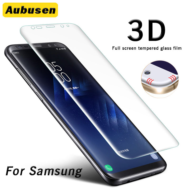 ? (2 Piece) 3D tempered glass film For Samsung S9 Plus tempered film full screen arc edge tempered Screen