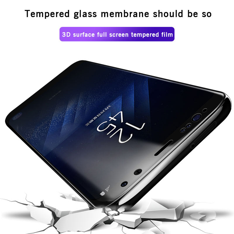 ? (2 Piece) 3D tempered glass film For Samsung S9 Plus tempered film full screen arc edge tempered Screen
