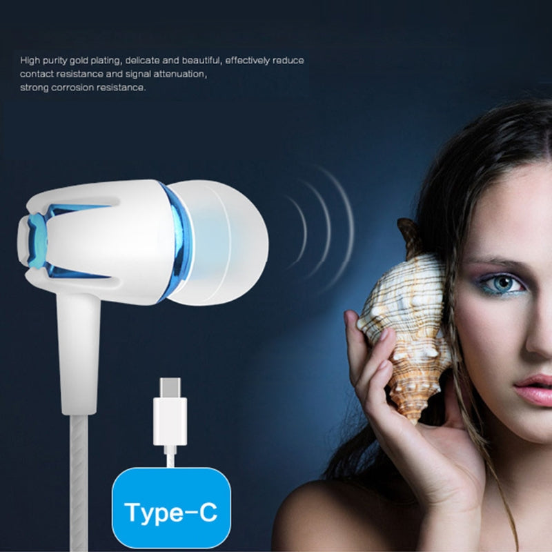 USB Type-C Earbuds Earphone Wired Control Stereo With MIC For LeEco Le 2/Max/Pro